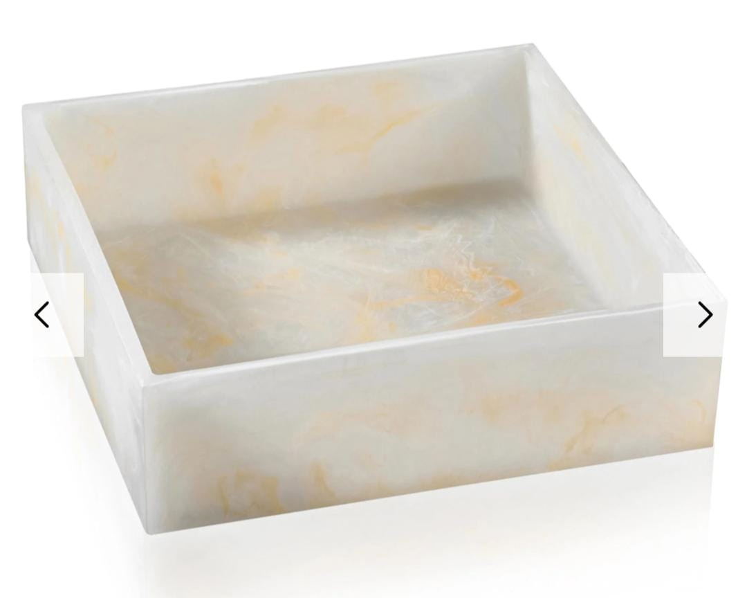 Resin square salad bowl