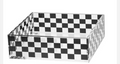 Checkered napkin holder