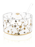 Ornate salad bowl set