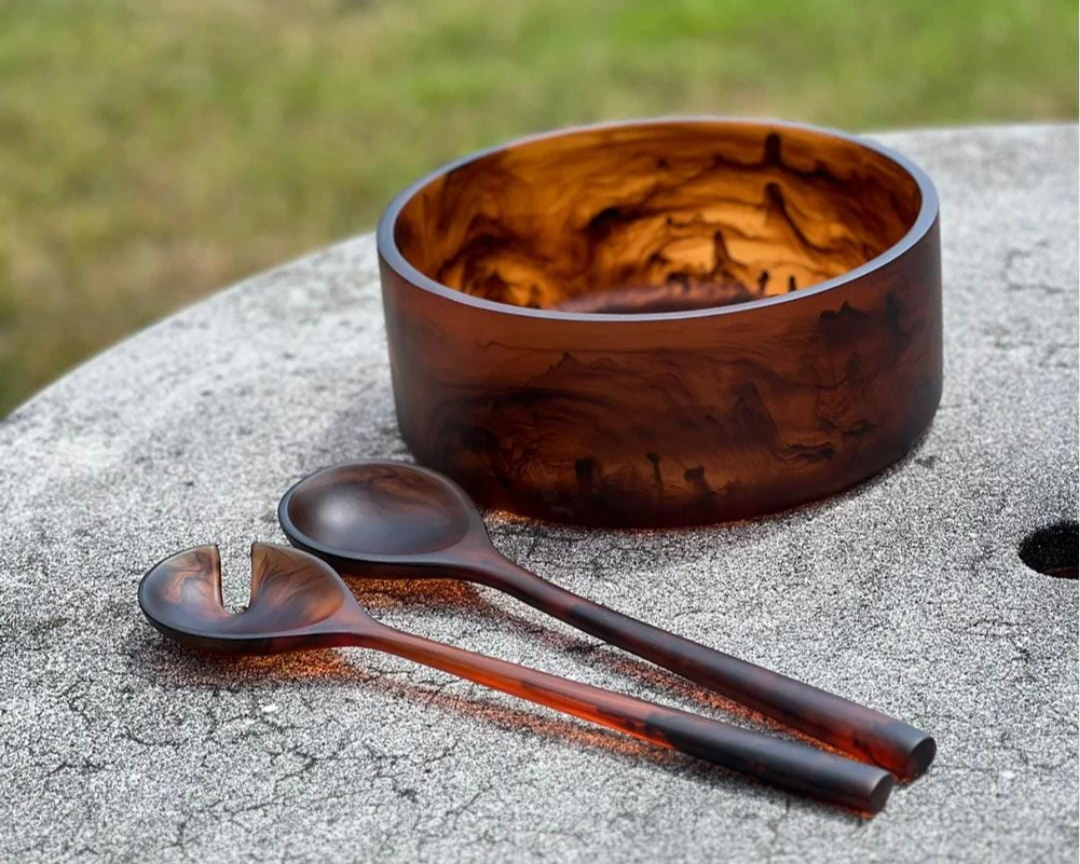 Resin salad bowl
