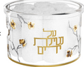 Lucite towel box w towels